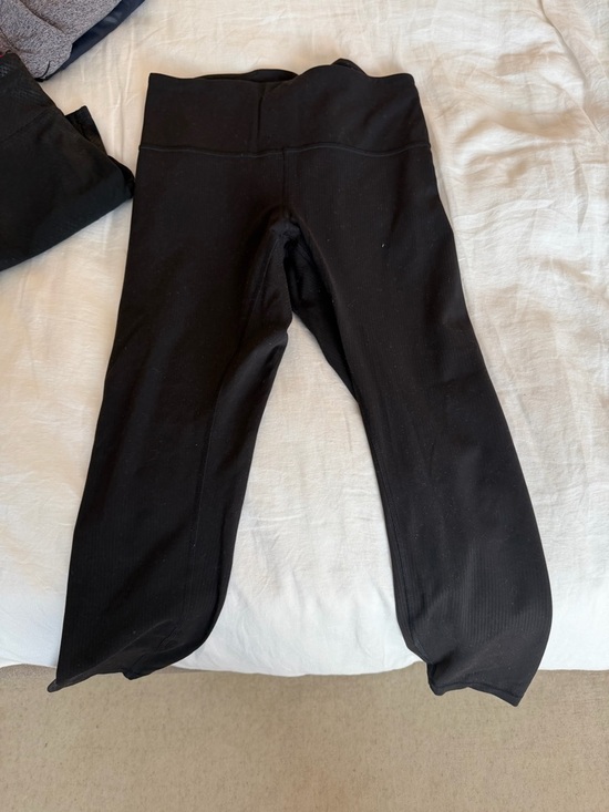 lululemon athletica Pants - lululemon athletica ribbed Black High-Rise Leggings